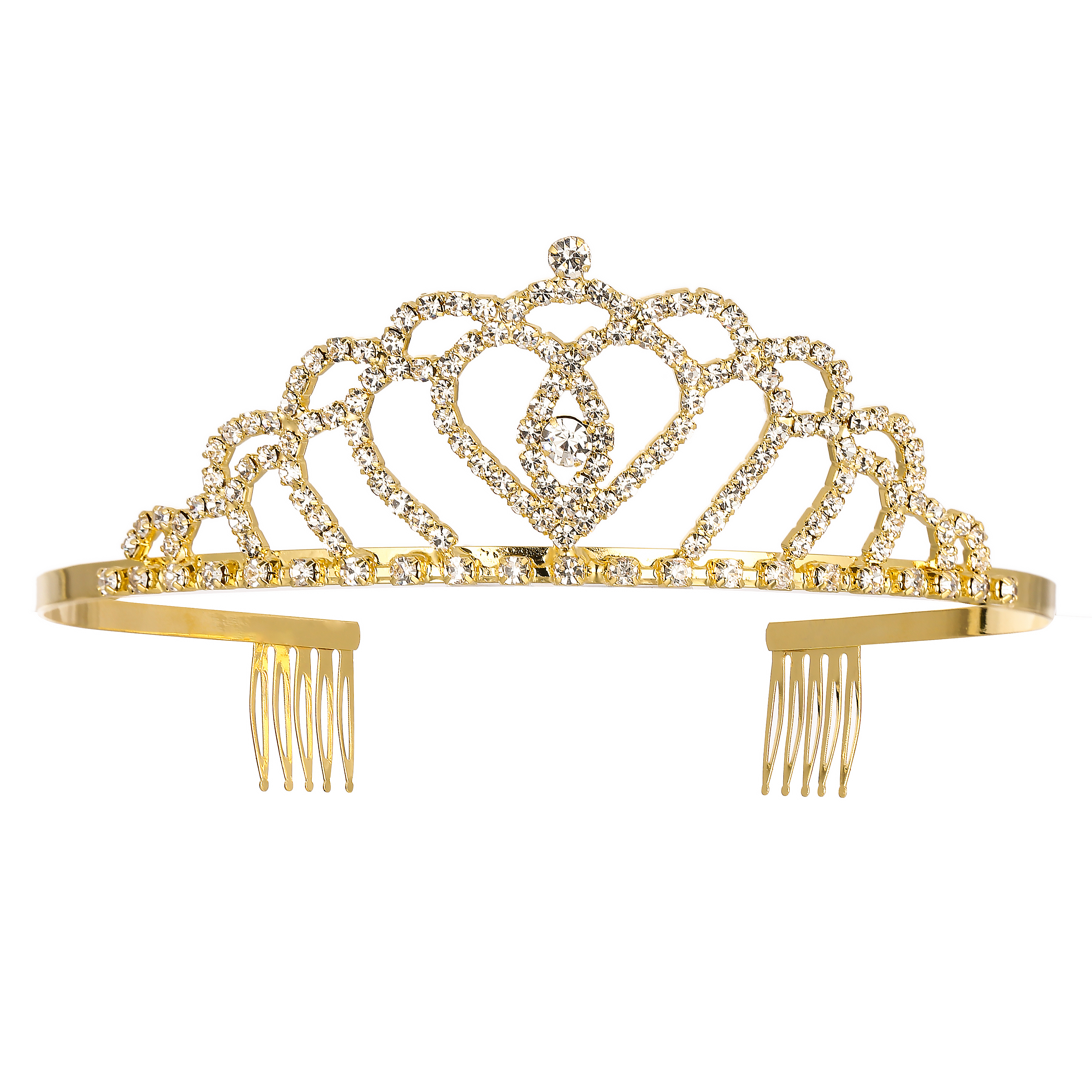 Women's Crown Tiara Girls Princess Rhinestone With Comb