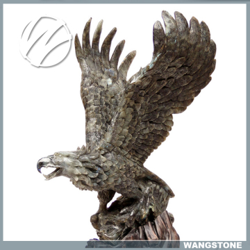 Large Outdoor Vintage Eagle Stone Statue