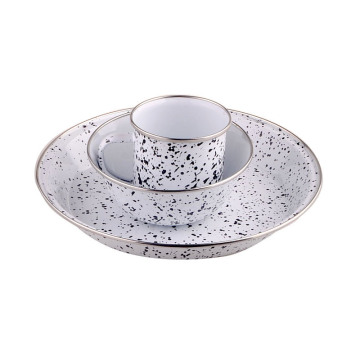 Carbon Steel Bowl with Silver Rim