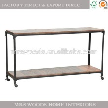 metal iron reclaimed wood furniture