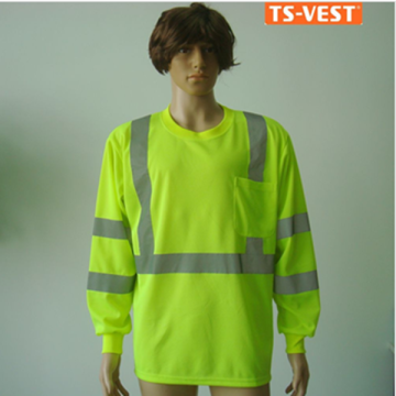 Safety Clothing Wholesale 100% Polyester Reflective TS Polo Tshirt