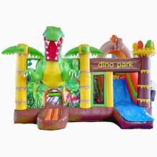 High Quality Dino Theme Park Inflatable Bouncy Castle with Slide for Kids