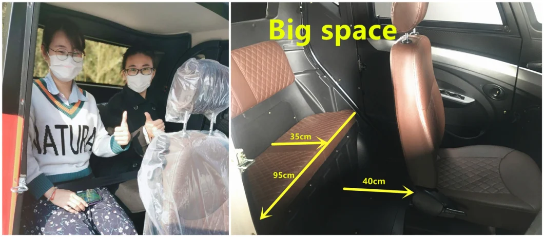 Full Closed Elerly Electric Car EEC 45km with Li Battery