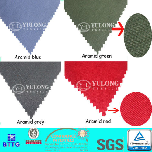 China yulong factory inherent flame retardant aramid woven fabric used for military clothing