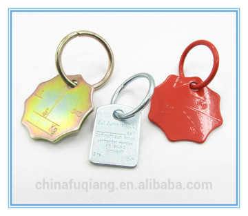 Iron stamping hanging labels for machine