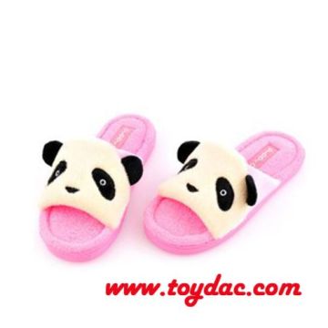 plush kids panda slipper