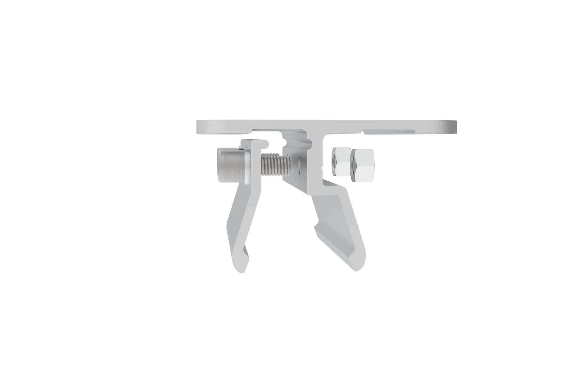 Abrazadera de costura vertical ovalada de expansión de sección Section Expansion Oval Standing Seam Clamp