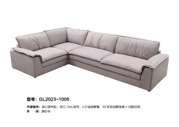 Straight-Line Sofa with Detachable Back Cushions