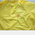 Yellow Men Hooded Long Waterproof PVC Rainsuit