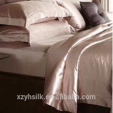 25mm 100% silk plain dyed bedding sets/silk duvet cover sets/silk sheet set