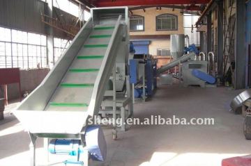 Plastic film recycling and washing machinery