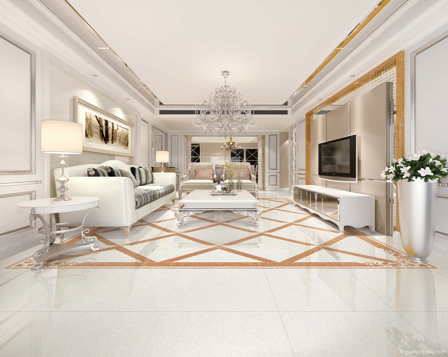 Luxury Microcrystal Polished Porcelain Tile