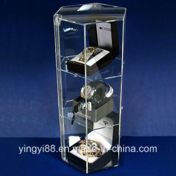 Wholesale Revolving Showcase Glass Display for Watch