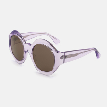 Round Oversize Acetate Women's Sunglasses 24A8096