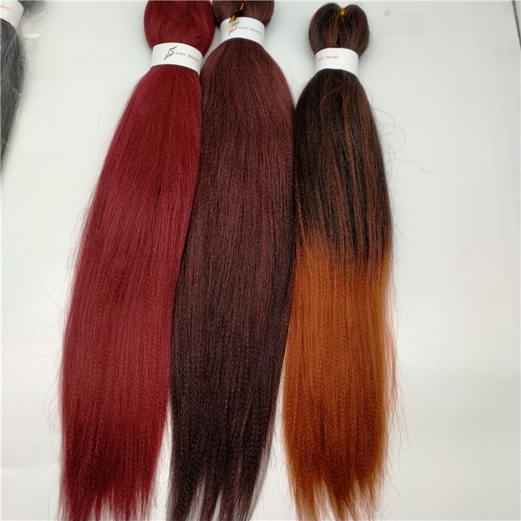 EZ Braids Prestretched Easy Braiding Hair Yaki Jumbo Braids Hot Water Setting Synthetic Hair Extension Wholesale