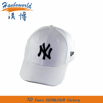 Fashion white baseball cap custom embroidery logo