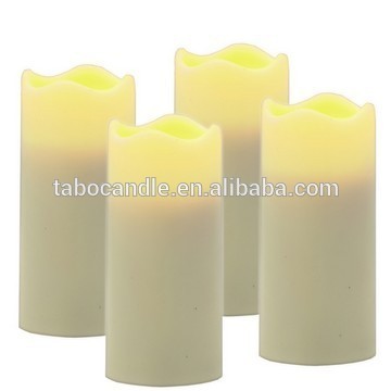 led plastic pillar candles