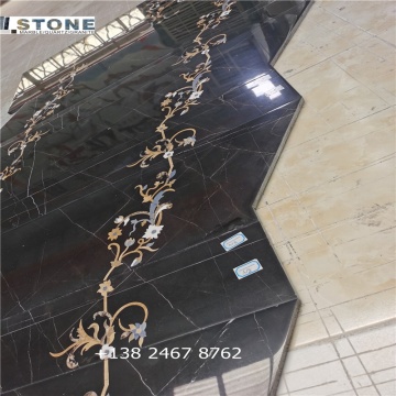 Foshan Black Marble and Granite Floating Stairs Suppliers