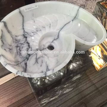 White Marble sink,stone wash hand basins