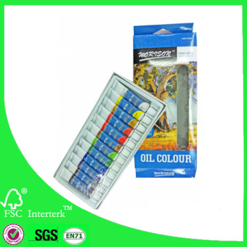 12x12ml artist oil paints / art oil color paints factory supplier