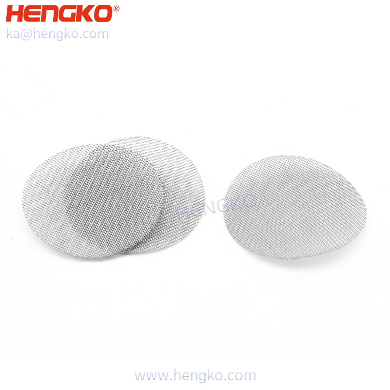 HENGKO customized stainless steel 316L screen mesh filter disc for filtration system