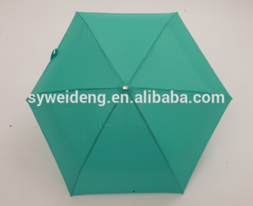 21 inch manual open alu frame five folding umbrella