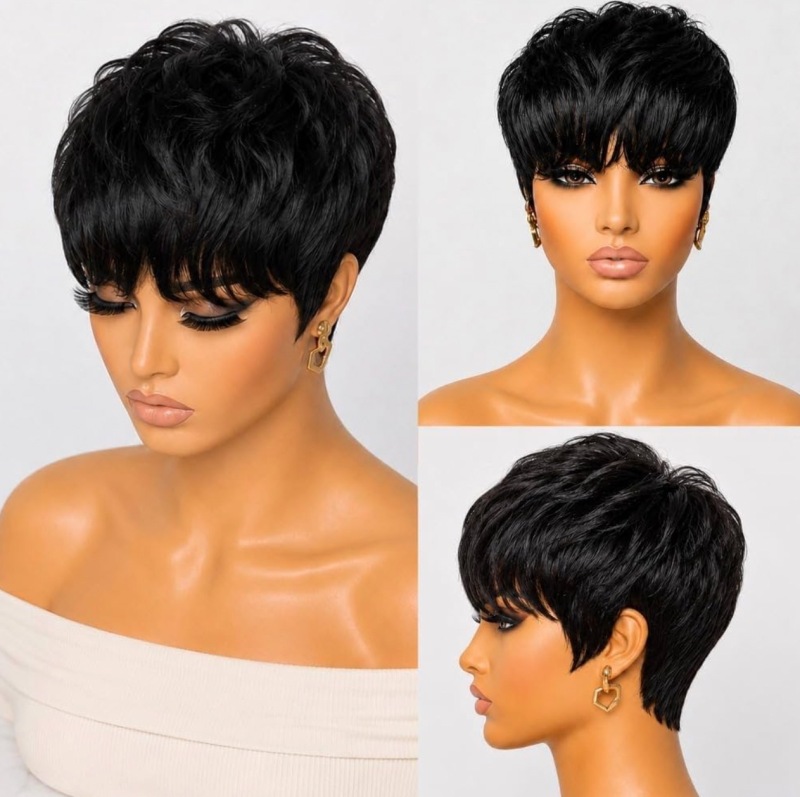 Ultra Comfort Pixie Cut Human Hair Wig