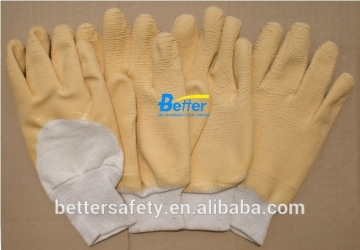 Warm Jersey Lined Latex winter glove knit wrist