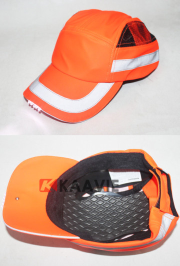 hi-vis hard hat with led light