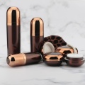 Acrylic brown pump sleeve electroplating acrylic lotion bottle