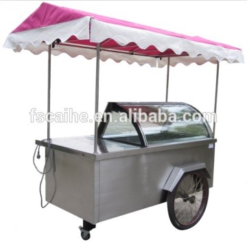 High quality Gelato vending trolley/Gelato case