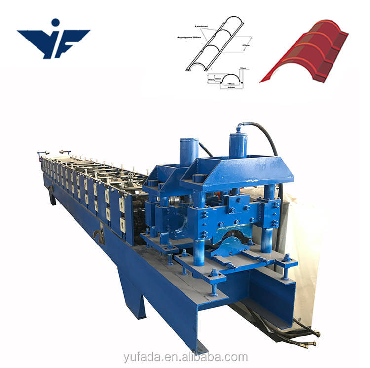 Aluminum metal roofing ridge cap roll forming machine