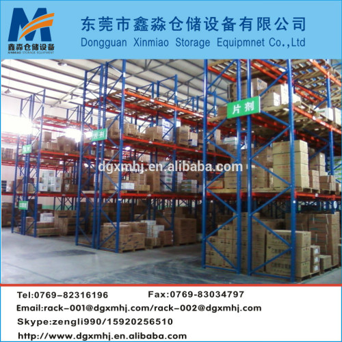 Heavy duty warehouse pallet storage rack