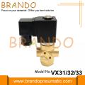 Válvula solenoide de latón de 3 vías tipo VX31 SMC