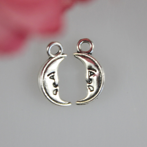 Wholesale Alloy Moon Face Charms For Earring Bracelet Necklace Pendant DIY Jewelry Findings