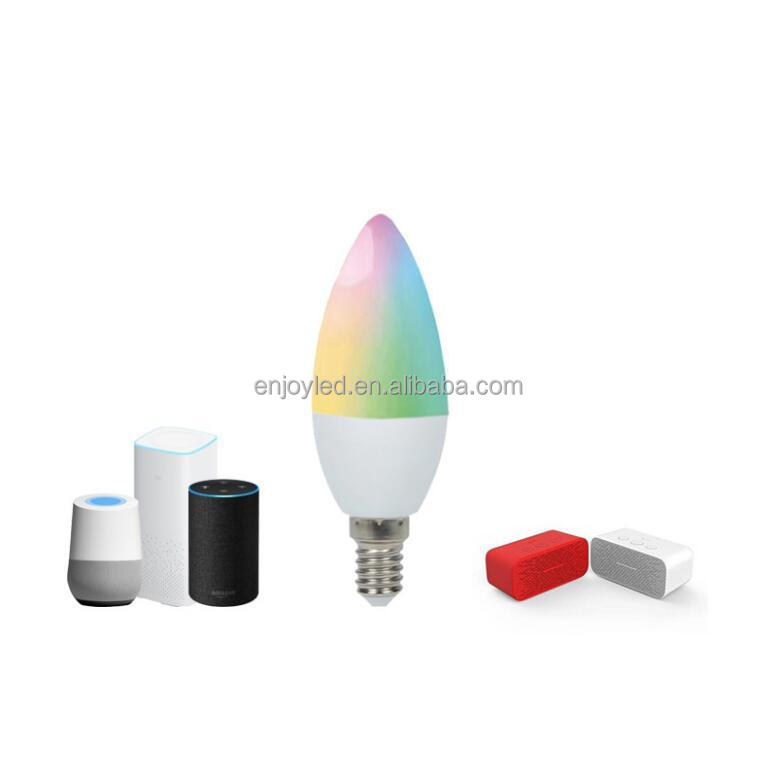 E-welink smart WiFi candle lamp Amazon Alexa / Google home voice control LED bulb E14