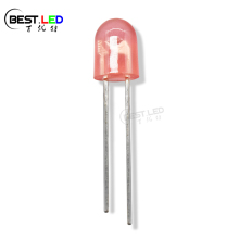 5mm Oval LEDs Red with No Stopper Pins
