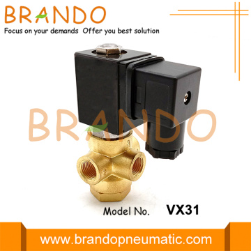 VX31 3 Way Brass Solenoid Valve 1/4 &#39;&#39; 1/8 &#39;&#39;