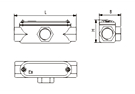 Saipwell/Saip explosion proof junction box enclosure panel Die Casting Aluminium round electrical junction box