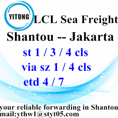 Shantou para Jacarta LCL Consolidate by Sea