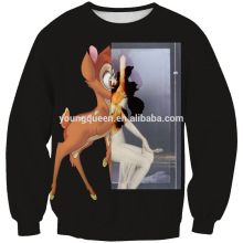 WY13 deer printing hedging sweater long-sleeved sweater for men