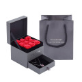 Rose and Jewelry Packaging Wholesale Gift Box Black