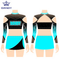 Vente chaude uniformes de cheerleading avec strass