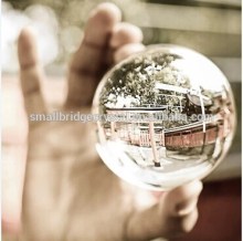 Hotsale large 80mm clear colored Crystal glass ball