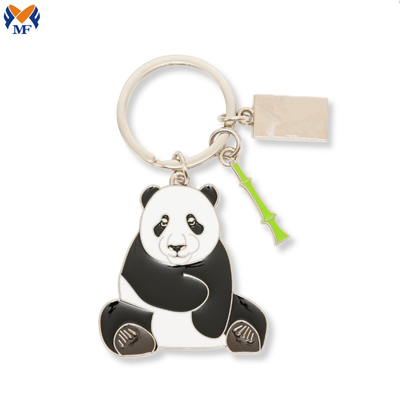 Metal Panda Keychain