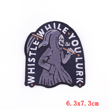 Jacke Stripes Stickerei Patch Twin Badge auf Kleidung