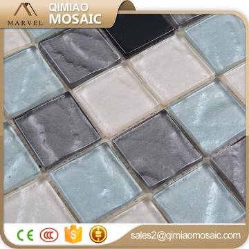 Blend Colors 48X48Mm Uneven Bottom Glass Mosaic Discontinued Tiles