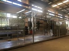 Compact chicken processing line