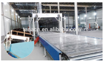 Horizontal automatic continuous sponge foaming machine