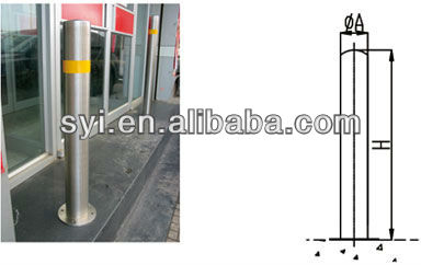 Hot Selling Traffic Barrier Parking Steel Stainless Bollard Post for Roadway Park